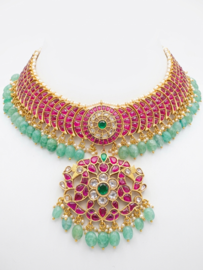 Premium Jadau Kundan Necklace Set